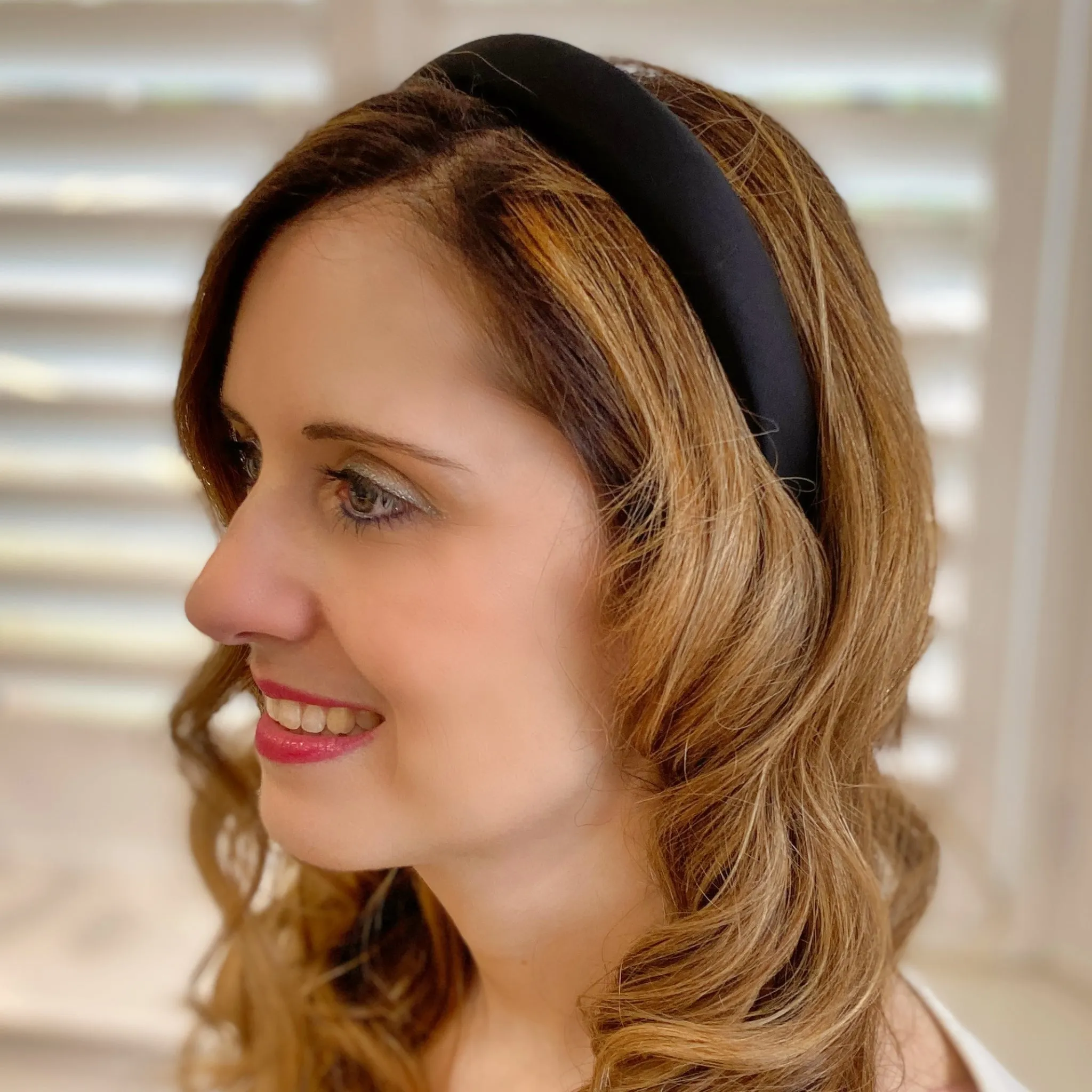 Black Headband Black Hair Band Satin