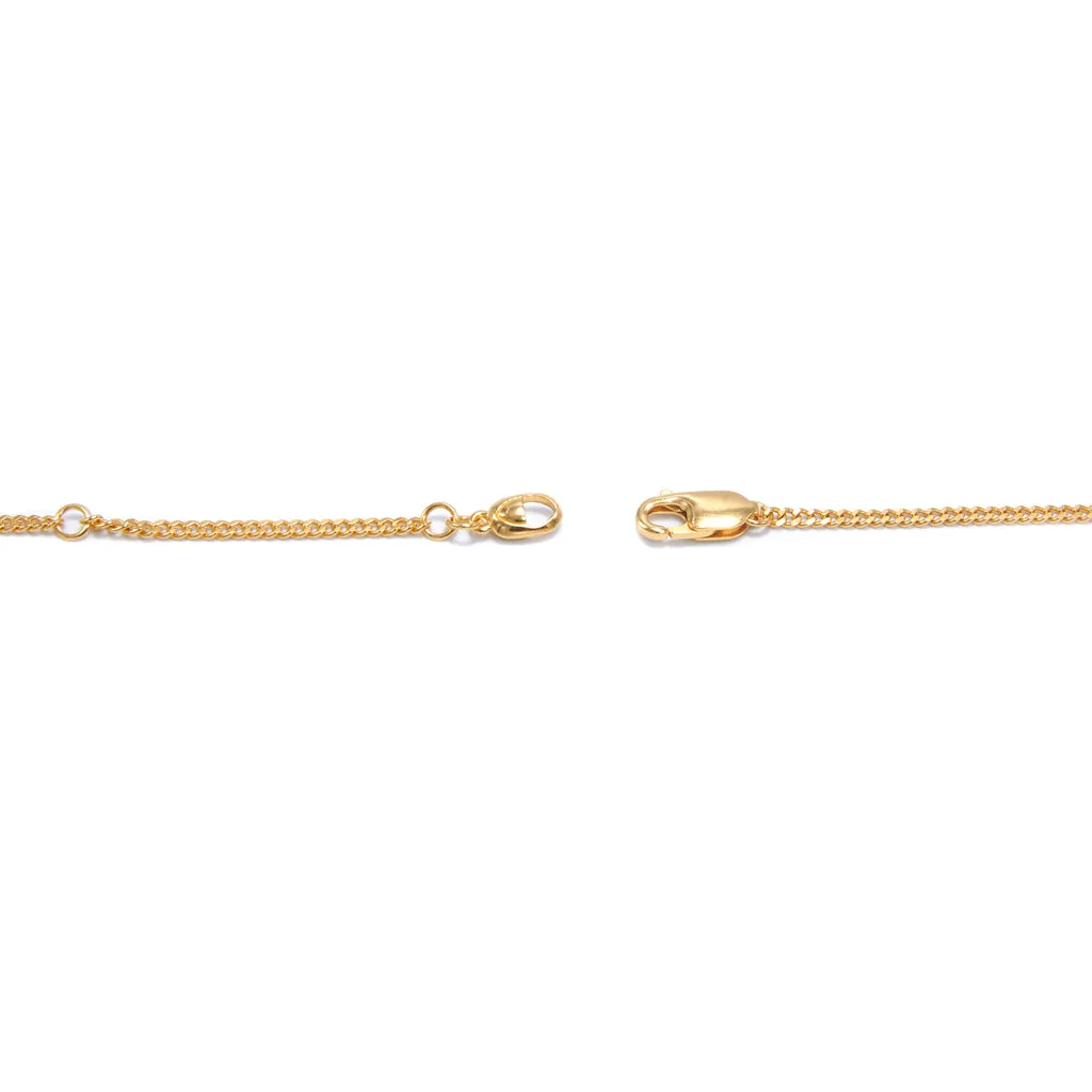 Capsule Crystal Pendant - Green Onyx, 24ct Gold Vermeil
