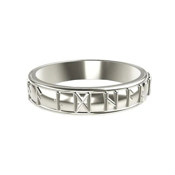 EDINBURGH LOVE RUNIC WEDDING RING