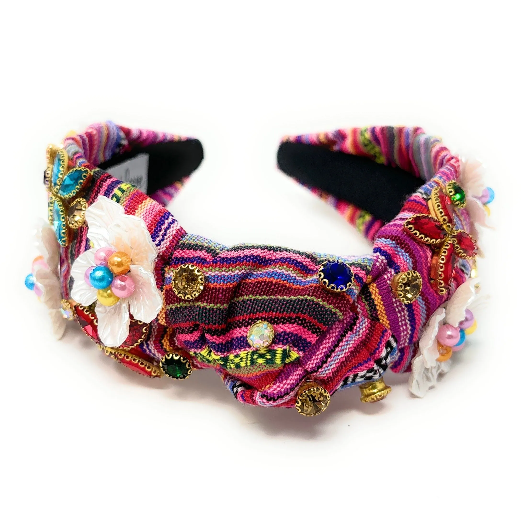 Fiesta Jeweled Knot Headband