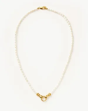 Harris Reed Medium In Good Hands Pearl Pendant Necklace