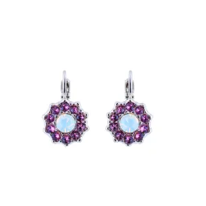 Large Rosette Leverback Earrings in "Cake Batter" *Custom*