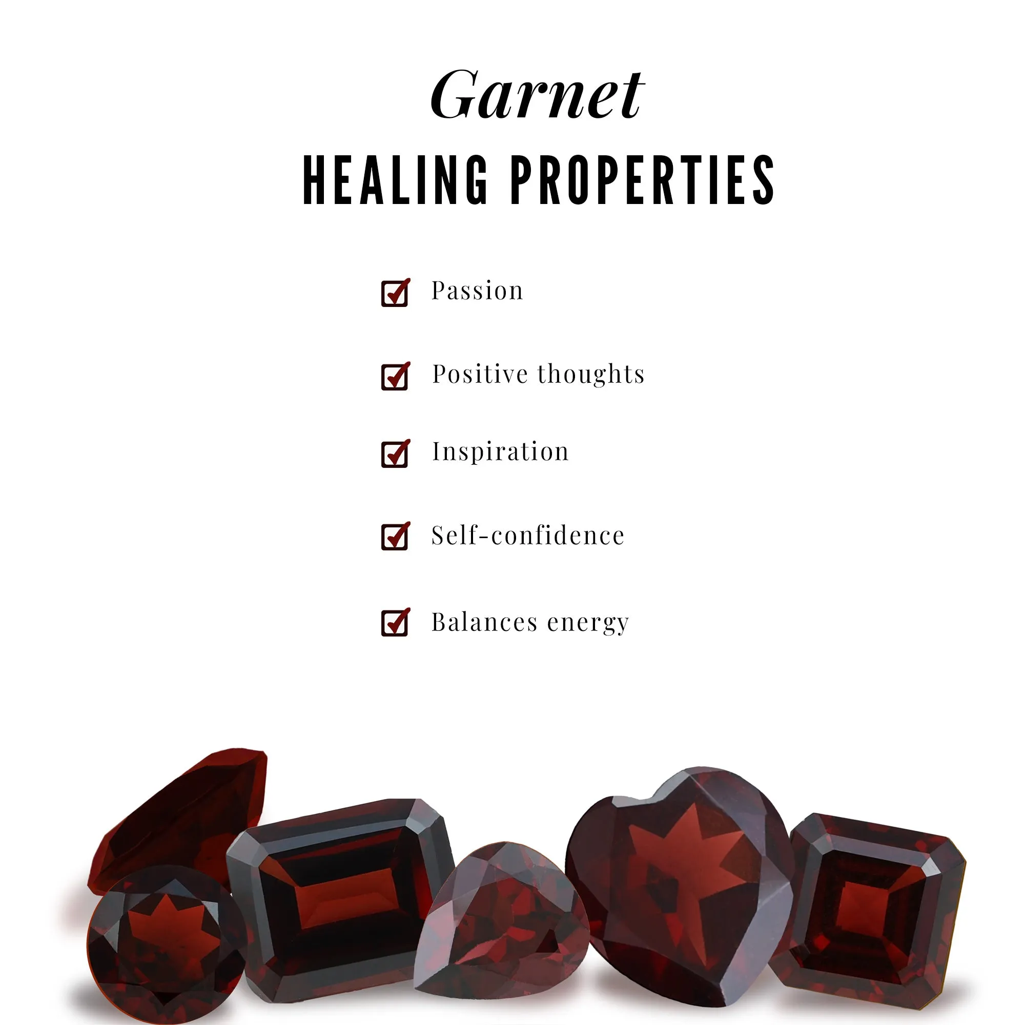 Natural Garnet and Diamond Ring Set