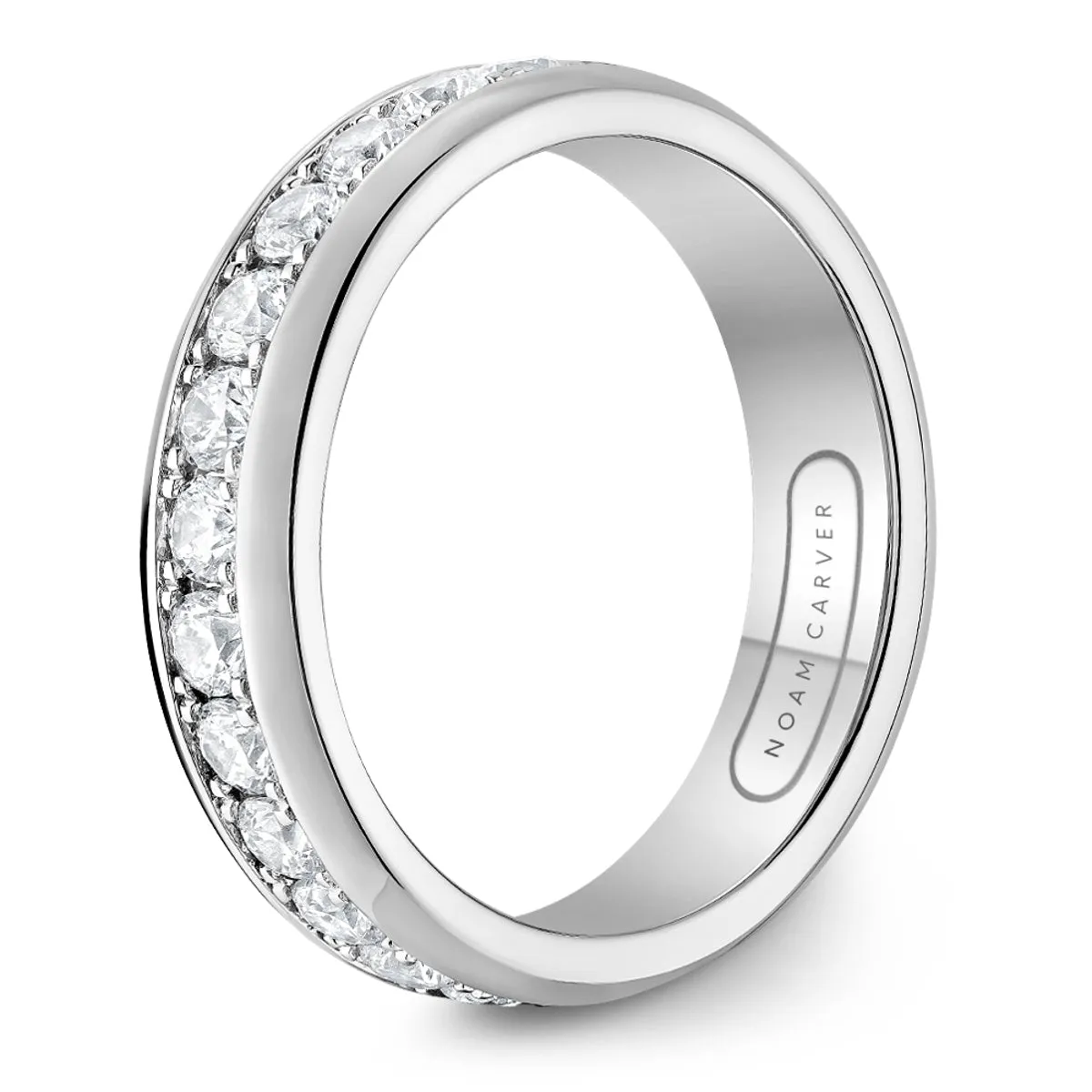 Noam Carver Anniversary/Eternity Diamond Wedding Ring in 14K White Gold (2.08ctw)