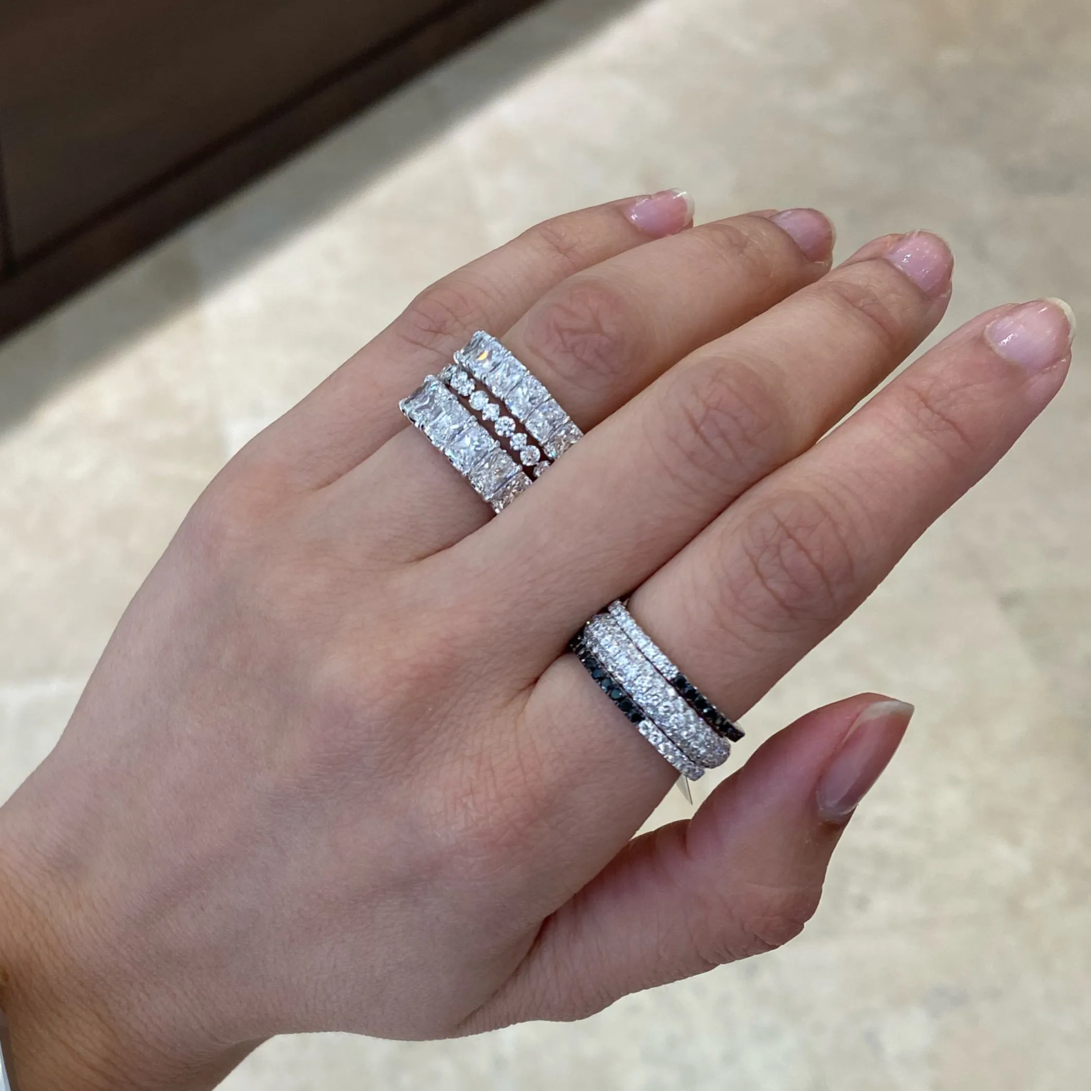 Pave Diamond Eternity Ring